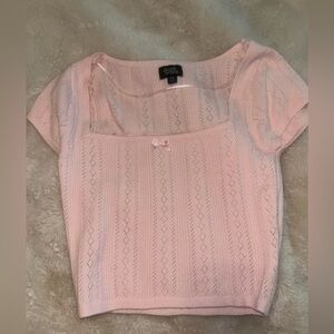 Pacsun Pink Crop Top Shirt